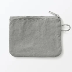 Vanitys Et Trousses De Maquillage|Pochettes De Voyage^Muji Pochette zippée en nylon texturé ‐ Petite