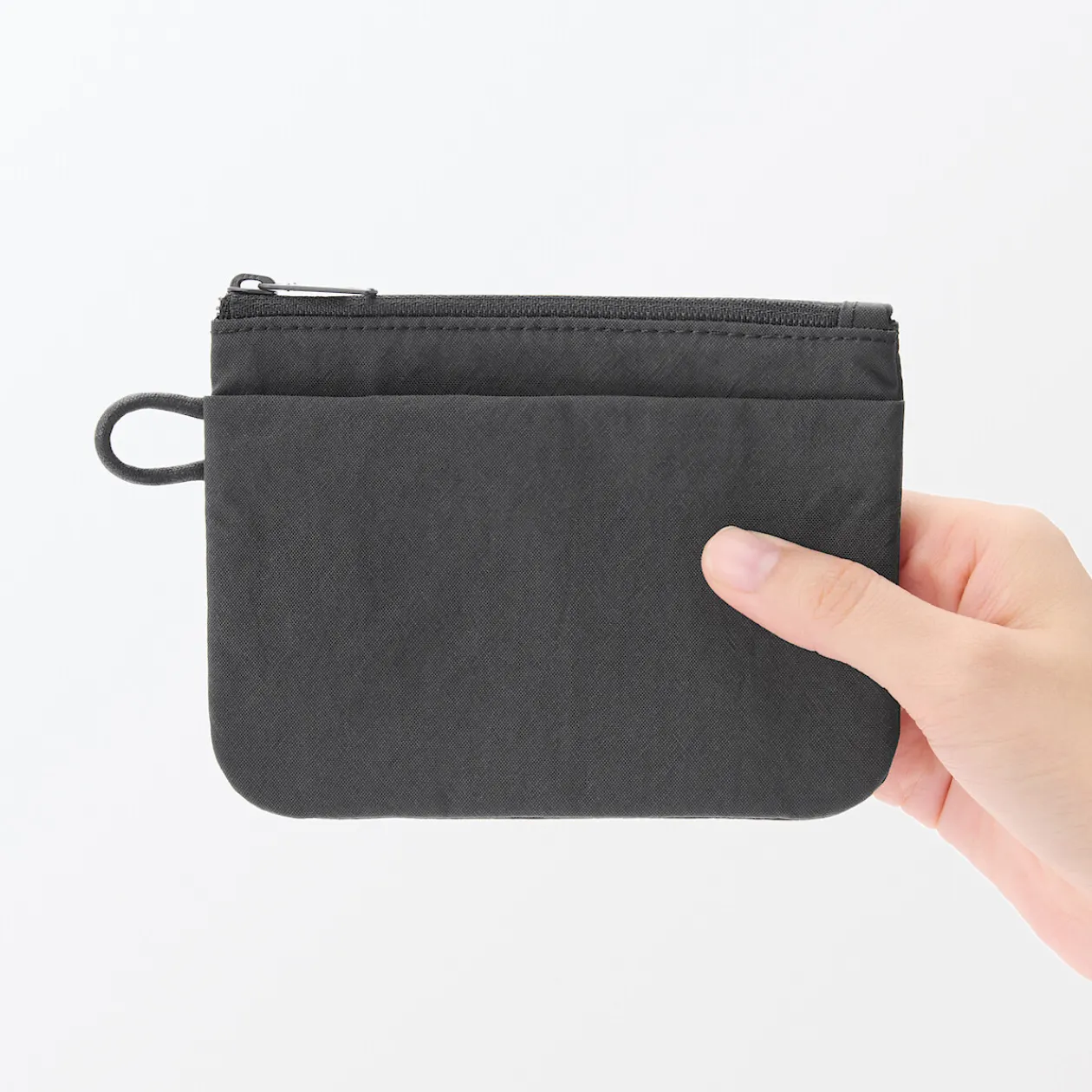 Vanitys Et Trousses De Maquillage|Pochettes De Voyage^Muji Pochette zippée en nylon texturé ‐ Petite