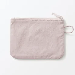 Vanitys Et Trousses De Maquillage|Pochettes De Voyage^Muji Pochette zippée en nylon texturé ‐ Petite