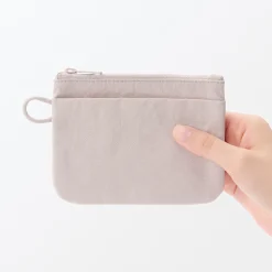 Vanitys Et Trousses De Maquillage|Pochettes De Voyage^Muji Pochette zippée en nylon texturé ‐ Petite