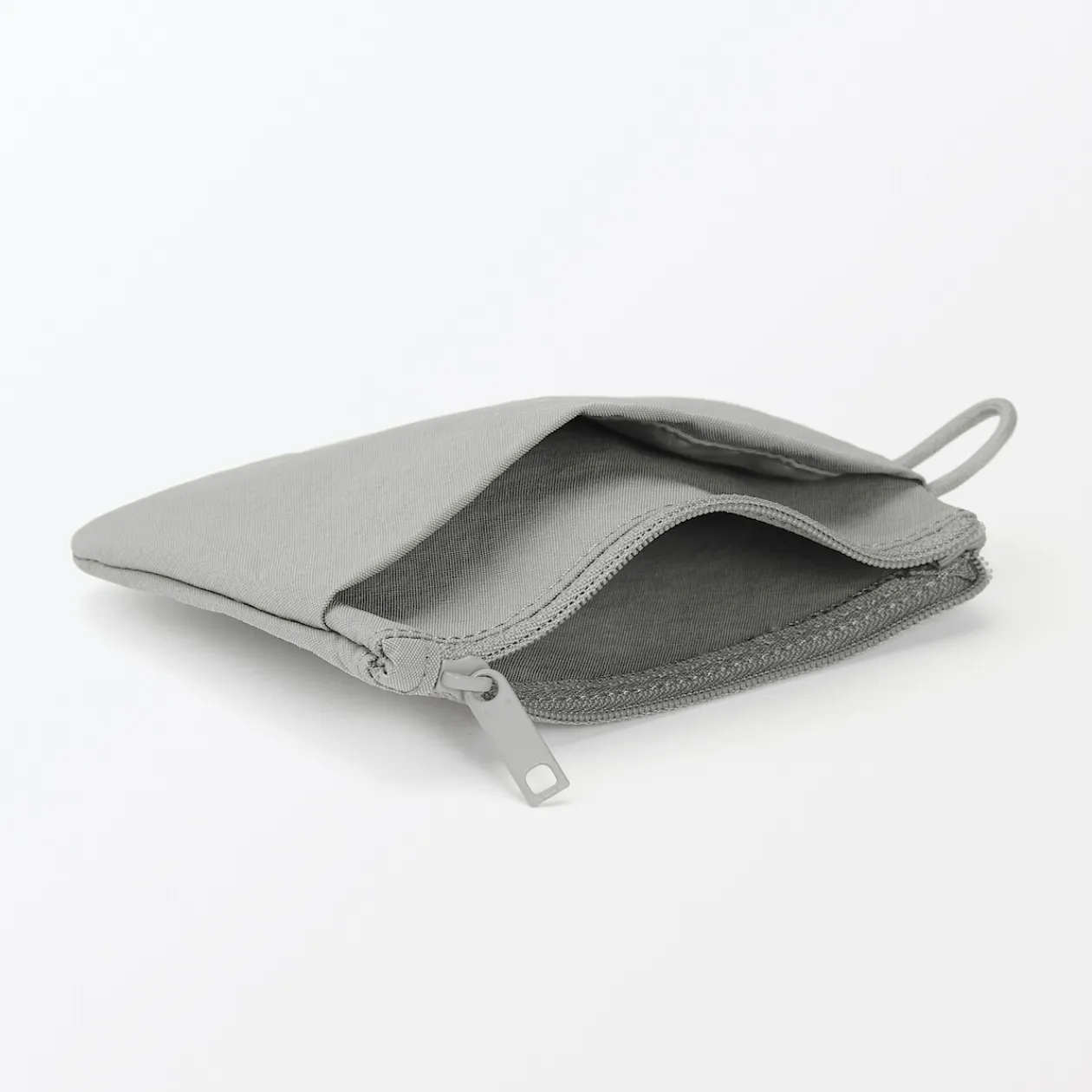 Vanitys Et Trousses De Maquillage|Pochettes De Voyage^Muji Pochette zippée en nylon texturé ‐ Petite