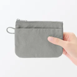 Vanitys Et Trousses De Maquillage|Pochettes De Voyage^Muji Pochette zippée en nylon texturé ‐ Petite
