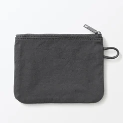 Vanitys Et Trousses De Maquillage|Pochettes De Voyage^Muji Pochette zippée en nylon texturé ‐ Petite