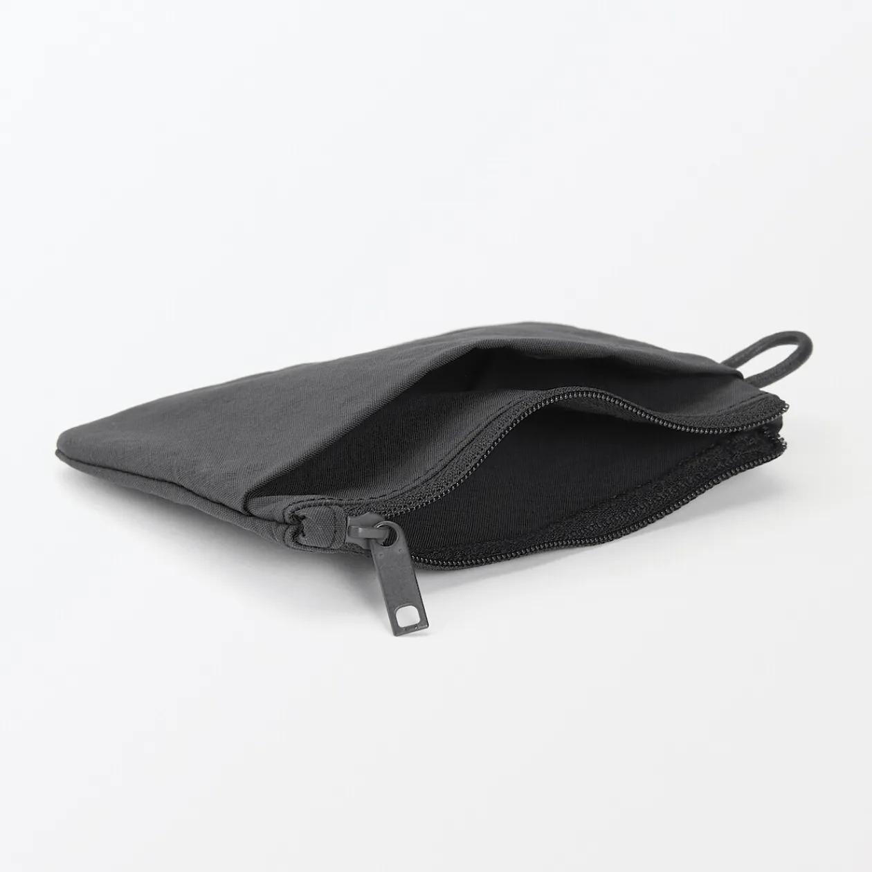 Vanitys Et Trousses De Maquillage|Pochettes De Voyage^Muji Pochette zippée en nylon texturé ‐ Petite