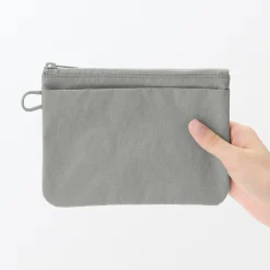 Vanitys Et Trousses De Maquillage|Pochettes De Voyage^Muji Pochette zippée en nylon texturé ‐ Moyenne