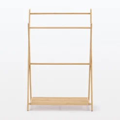 Rangements En Bois|Solutions De Rangement Pour Vêtements^Muji Portant à serviettes en bambou