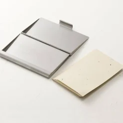 Porte-Cartes Et Albums^Muji Porte‐cartes de visite en inox L
