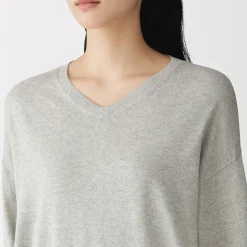 Pulls Et Cardigans^Muji Pull à col en V en mélange de fibres de soja pour femme