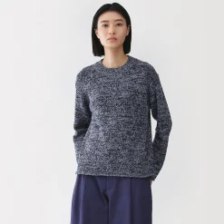 Pulls Et Cardigans^Muji Pull à col ras du cou bouclé en mélange de coton pour femme