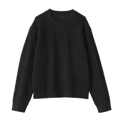 Pulls Et Cardigans|Pyjamas Et Vêtements D'Intérieur^Muji Pull à col ras du cou en tricot de coton mélangé pour femme