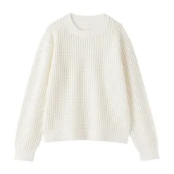 Pulls Et Cardigans|Pyjamas Et Vêtements D'Intérieur^Muji Pull à col ras du cou en tricot de coton mélangé pour femme
