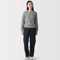 Pulls Et Cardigans|Pyjamas Et Vêtements D'Intérieur^Muji Pull à col ras du cou en tricot de coton mélangé pour femme