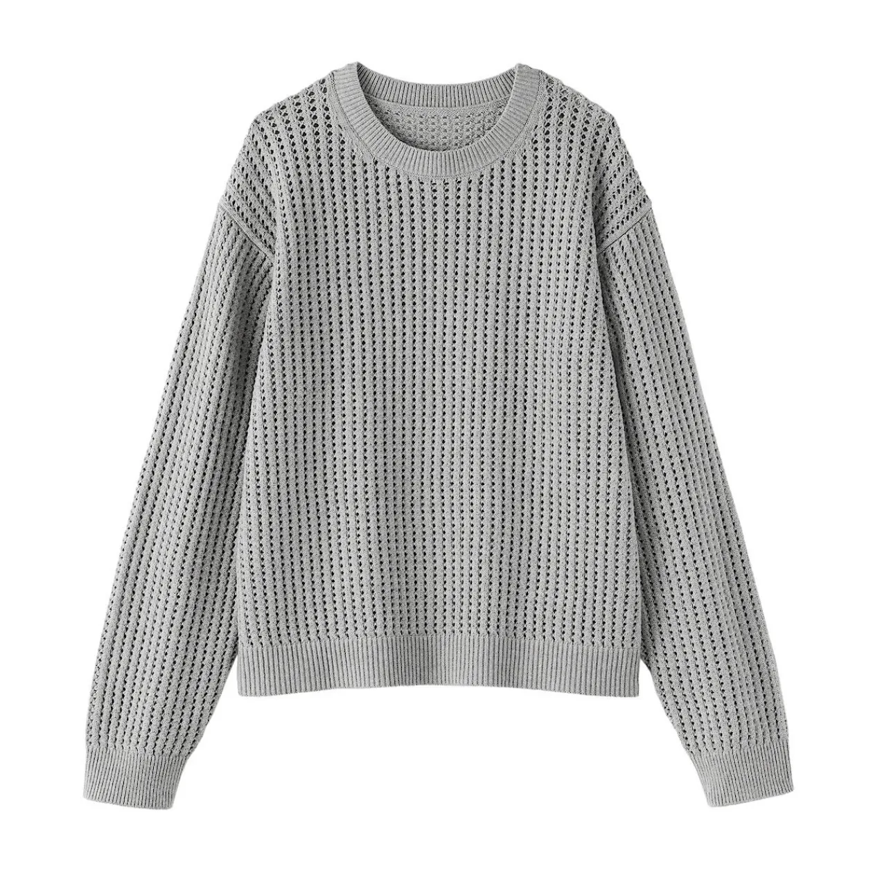 Pulls Et Cardigans|Pyjamas Et Vêtements D'Intérieur^Muji Pull à col ras du cou en tricot de coton mélangé pour femme