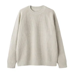 Pulls Et Cardigans|Hoodies Et Sweatshirts^Muji Pull à col ras du cou en tricot gaufré de coton mélangé pour homme
