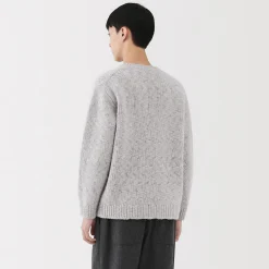 Pulls Et Cardigans^Muji Pull à col rond à tricot épais en laine mérinos pour homme