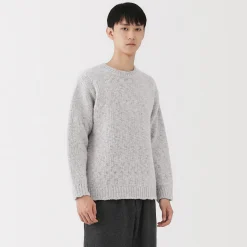 Pulls Et Cardigans^Muji Pull à col rond à tricot épais en laine mérinos pour homme