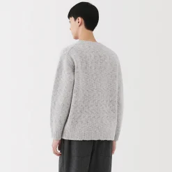 Pulls Et Cardigans^Muji Pull à col rond à tricot épais en laine mérinos pour homme
