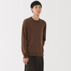 Pulls Et Cardigans^Muji Pull à col rond en laine tricot fin pour homme
