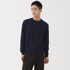 Pulls Et Cardigans^Muji Pull à col rond en laine tricot fin pour homme