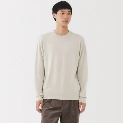 Pulls Et Cardigans^Muji Pull à col rond en laine tricot fin pour homme