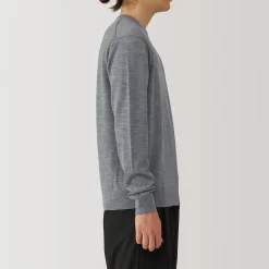 Pulls Et Cardigans^Muji Pull à col rond en laine tricot fin pour homme