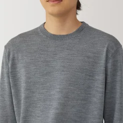 Pulls Et Cardigans^Muji Pull à col rond en laine tricot fin pour homme