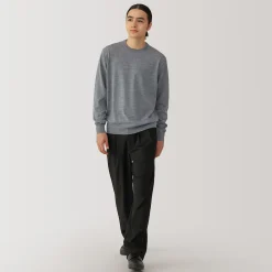 Pulls Et Cardigans^Muji Pull à col rond en laine tricot fin pour homme