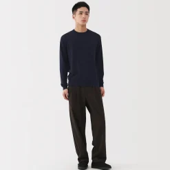 Pulls Et Cardigans^Muji Pull à col rond en laine tricot fin pour homme