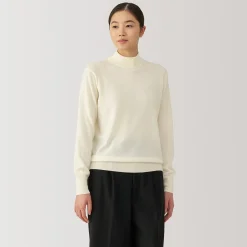 Pulls Et Cardigans^Muji Pull col montant en laine à fine maille femme