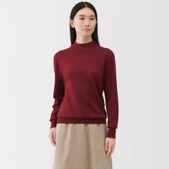 Pulls Et Cardigans^Muji Pull col montant en laine à fine maille femme