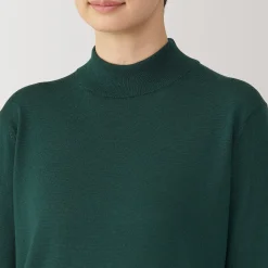 Pulls Et Cardigans^Muji Pull col montant en laine à fine maille femme