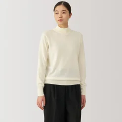 Pulls Et Cardigans^Muji Pull col montant en laine à fine maille femme