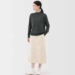 Pulls Et Cardigans^Muji Pull col montant en laine à fine maille femme