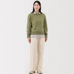 Pulls Et Cardigans^Muji Pull col rond en tricot de laine moyen femme