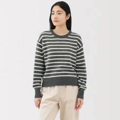 Pulls Et Cardigans^Muji Pull col rond en tricot de laine moyen femme