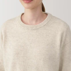 Pulls Et Cardigans^Muji Pull col rond en tricot de laine moyen femme