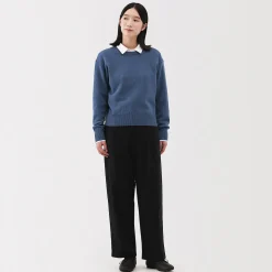 Pulls Et Cardigans^Muji Pull col rond en tricot de laine moyen femme