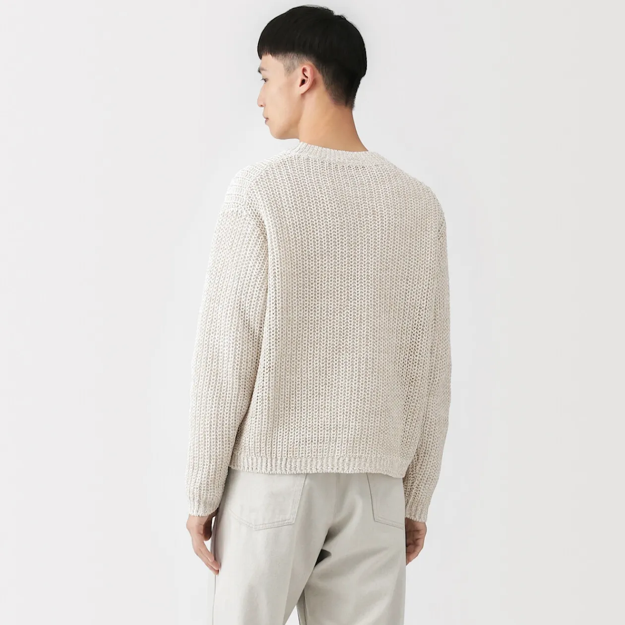 Pulls Et Cardigans^Muji Pull en coton biologique à grosses mailles et torsadé pour homme