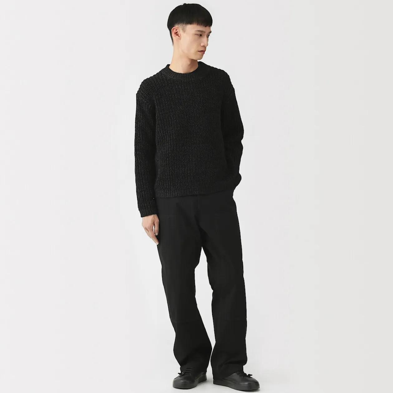 Pulls Et Cardigans^Muji Pull en coton biologique à grosses mailles et torsadé pour homme