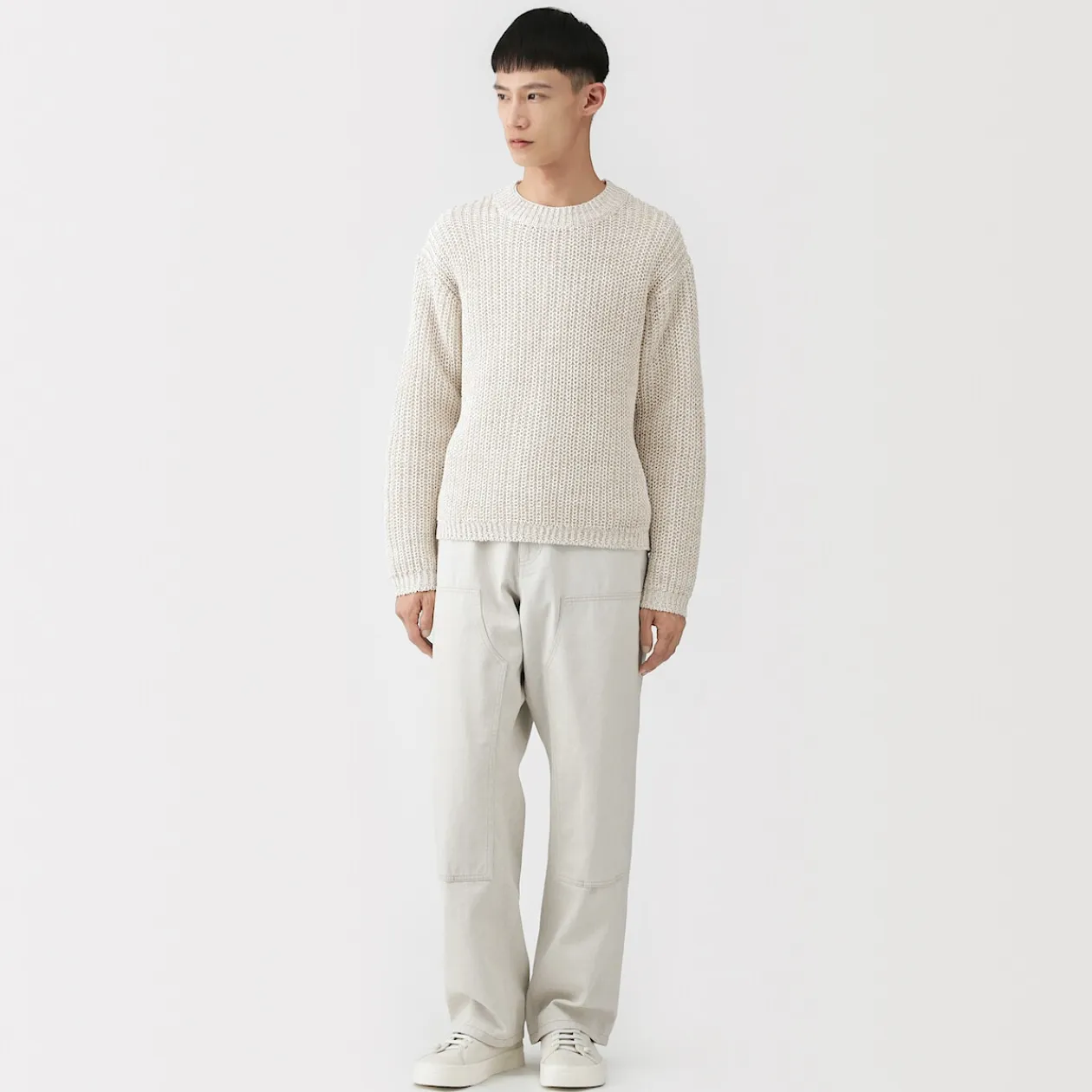 Pulls Et Cardigans^Muji Pull en coton biologique à grosses mailles et torsadé pour homme