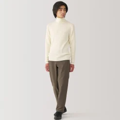 Pulls Et Cardigans^Muji Pull en laine côtelée col roulé homme