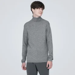 Pulls Et Cardigans^Muji Pull en laine côtelée col roulé homme