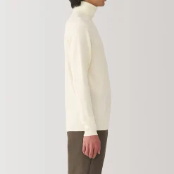 Pulls Et Cardigans^Muji Pull en laine côtelée col roulé homme