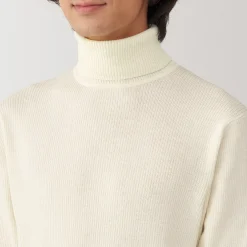 Pulls Et Cardigans^Muji Pull en laine côtelée col roulé homme