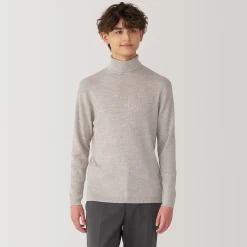 Pulls Et Cardigans^Muji Pull en laine côtelée col roulé homme