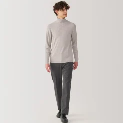 Pulls Et Cardigans^Muji Pull en laine côtelée col roulé homme