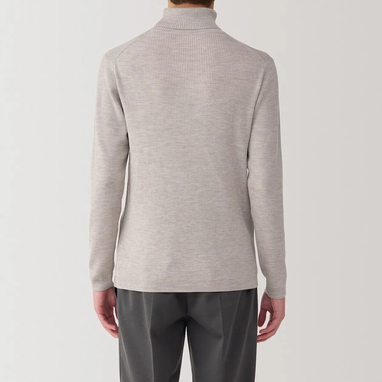 Pulls Et Cardigans^Muji Pull en laine côtelée col roulé homme