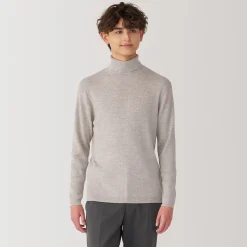 Pulls Et Cardigans^Muji Pull en laine côtelée col roulé homme