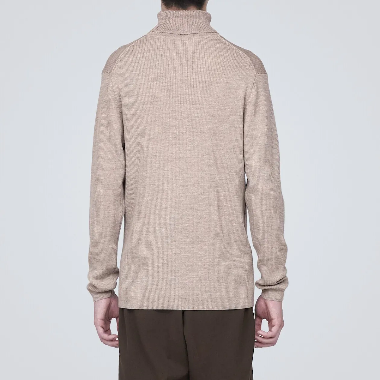 Pulls Et Cardigans^Muji Pull en laine côtelée col roulé homme
