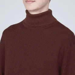Pulls Et Cardigans^Muji Pull en laine côtelée col roulé homme